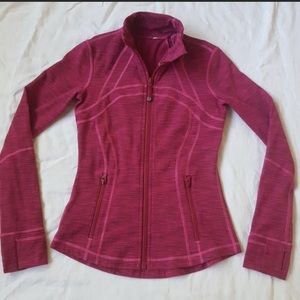 Lulemon Pink Stretch Full Zip Yoga Workout Jacket